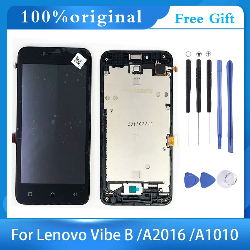 Оригинальный ЖК-дисплей 4 5 дюйма AAA с рамкой для Lenovo Vibe B A2016 A2016a40 A2016b30 A2016b31 дисплей