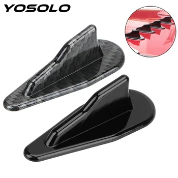 

YOSOLO 10PCS Shark Fin Vortex Generator Car Wing Roof Spoiler Bumper Universal Shark Fin Diffuser