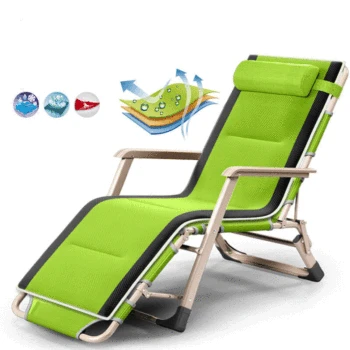 

Folding chair lunch break siesta chair single portable chair balcony leisure home bed chair back lazy sofa