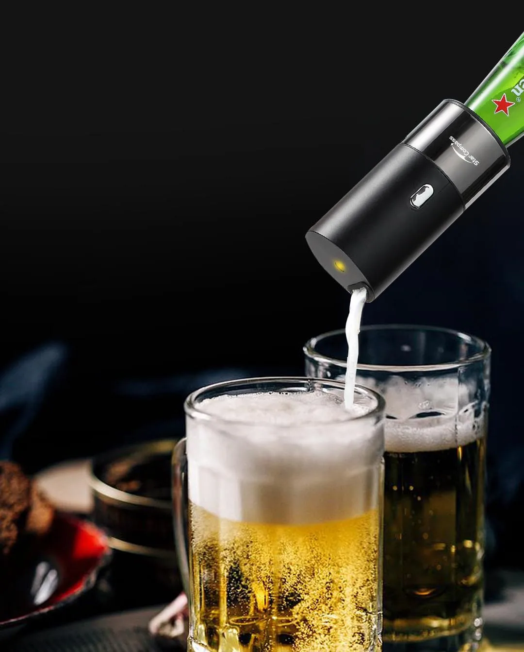 

Electric Beer Foam Machine With No Battery Chopeira Portatil Home Bar Party Creative Tools Fits Canned Bottled Beer Dropshipping