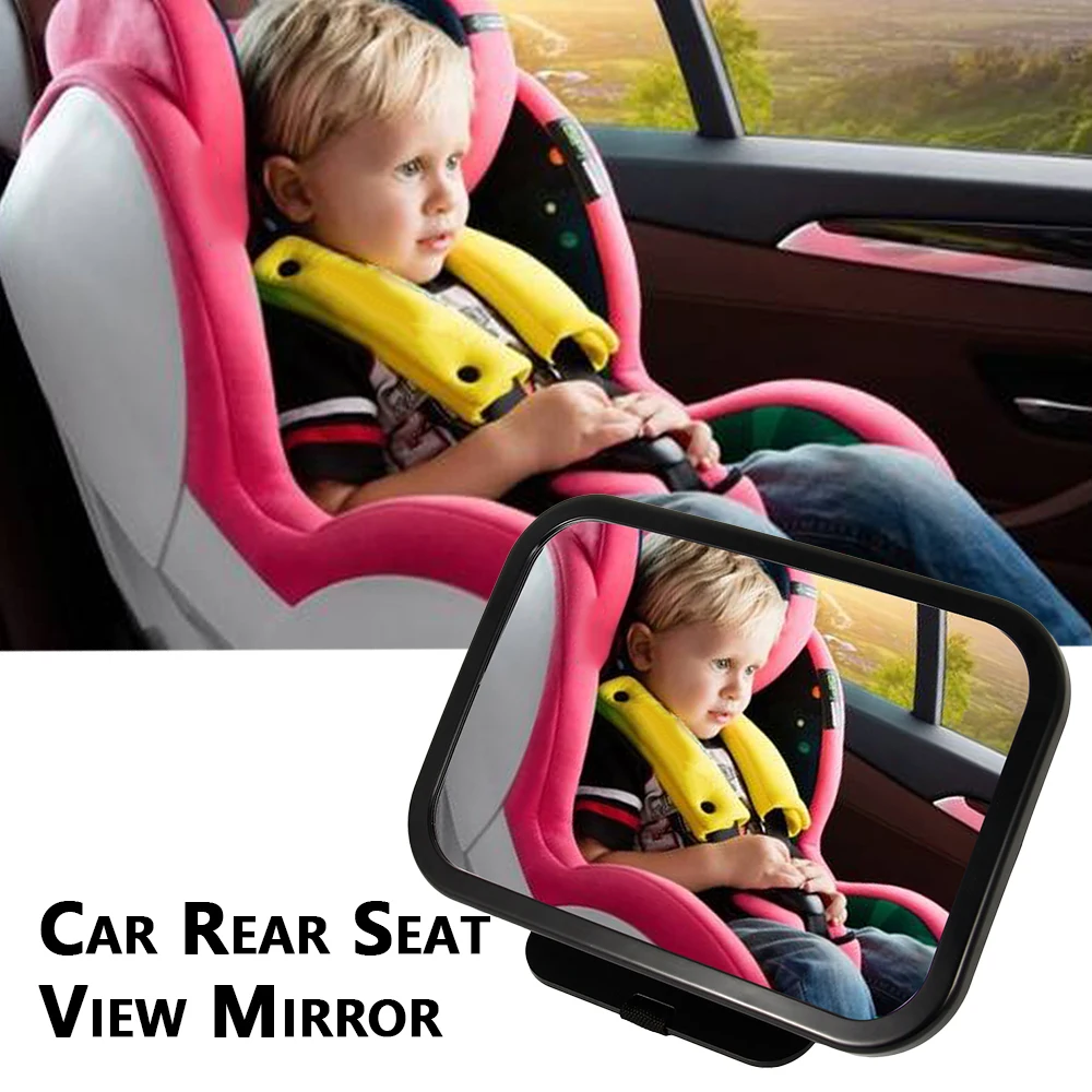  Adjustable Baby Car Mirror Back Seat Safety View Rearward Facing Car Interior Baby Kids Monitor Rev