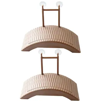 

2PCS Amphibians Climbing Platform for Pets Turtles Reptiles Funny Climbing Slope Sun Platform Fish Tank Ladder Stand