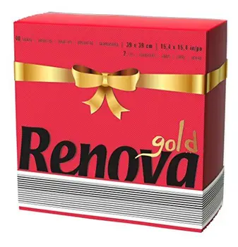 

Renova Servilletas de papel Gold Roja - 40 servilletas