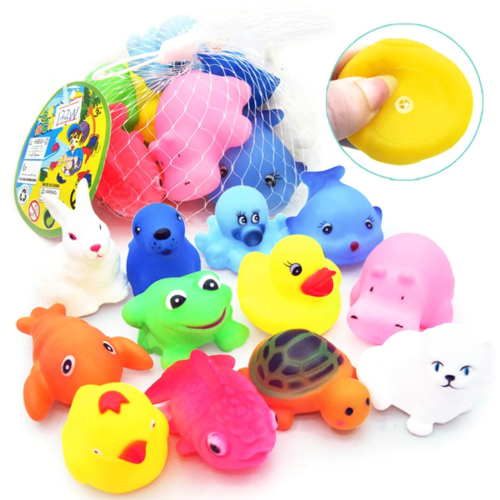 Jouets De Bain Animaux Pour Bebe Ensemble De Jouets D Eau Pour Enfants Jeu De Plage Cadeau Pour Bebe 30 12 Pieces Aliexpress