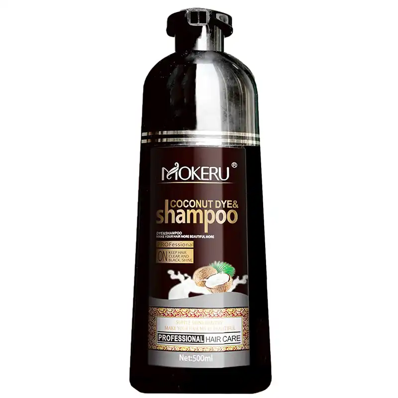 Mokeru 1pc Long Lasting Fast Black Hair Shampoo Organic Pure