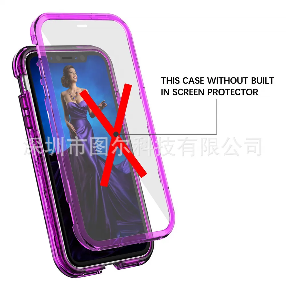 IPhone XR чехол для телефона прозрачный три в одном ударопрочный защитный чехол Xs MAX применимо 6 S 7-8 Plus