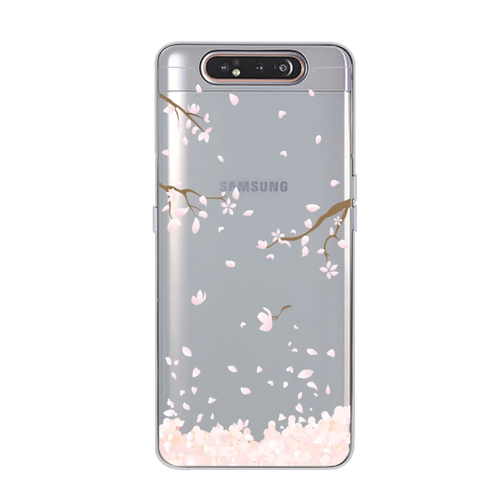 Ciciber цветок сливы чехлы для телефонов samsung Galaxy A50 A70 A10 A80 A40 A30 A20 A60 A20e Мягкий силиконовый чехол из ТПУ