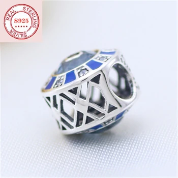 

TIF 100% 925 sterling silver DIY beads with mushroom shape, suitable for original Pandor charm bracelet accessories