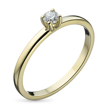 

Yellow gold ring with a diamond e0301kts04160500
