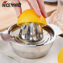 NICEYARD Ручная Соковыжималка из нержавеющей стали оранжевый лимонный фруктовый пресс соковыжималка многофункциональная соковыжималка