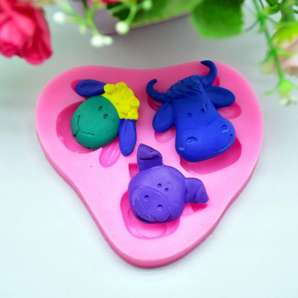 Силиконовая форма для торта DIY голени piglet плесень шоколадный торт печенье глина украшение для помадной глазури инструменты форма для торта 3d-силикон 8,6