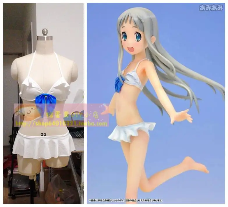 Аниме Anohana цветок мы могли убедиться в том что день Хонма Meiko /Menma Косплэй костюм