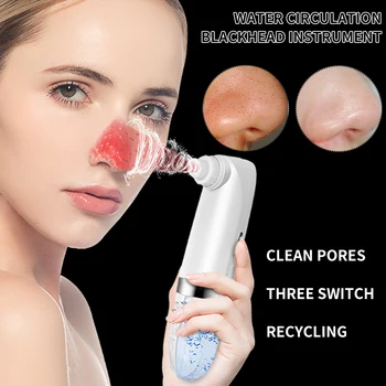 

Electric Blackhead Remover Multifunction Vacuum Suction Skin Care Battery Powered Water Cycle Portable USB Charging Travel Home