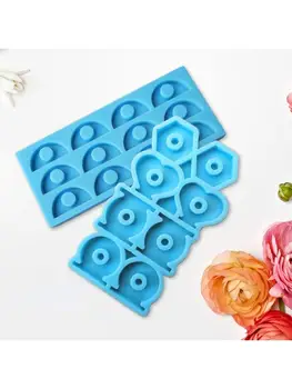 

2Pcs Shiny Handmade Epoxy Resin Mold Straws Topper Casting Silicone Mould DIY Crafts Jewelry Making Tool