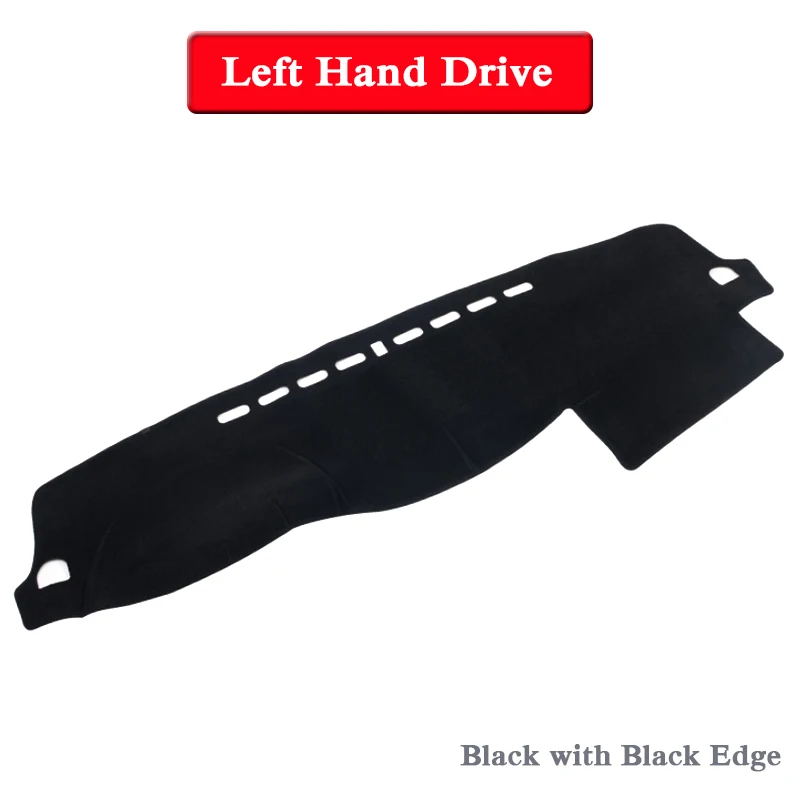 Black Black LHD Автомобильный Стайлинг приборной панели Избегайте Light Pad Инструмент крышка платформы коврик Роза для Mitsubishi Pajero V93 V97 2007-Настоящее LHD& RHD - Название цвета: Black Black LHD