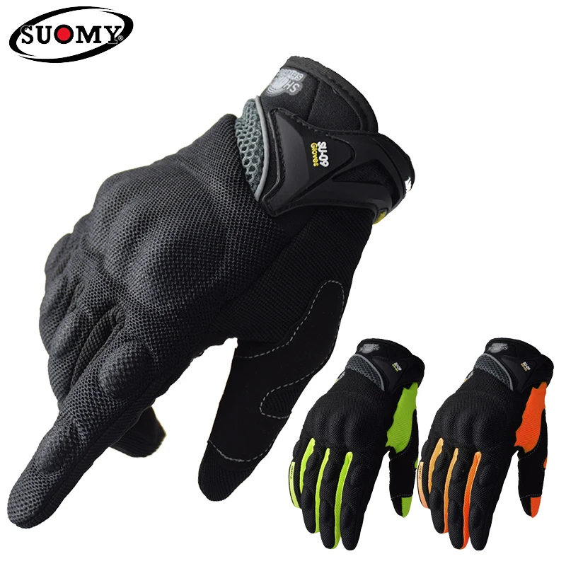Guanti da moto da corsa con dita intere traspiranti per SUOMY guanti  indossabili antiscivolo decorati con stile di qualità taglia grande XXL  nero _ - AliExpress Mobile