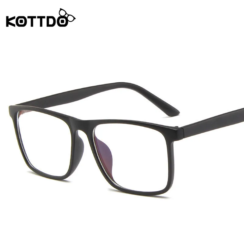 

KOTTDO Retro Square Transparent Women Glasses Frame Computer Prescription Myopia EyeGlasses Frames for Men Eyewer Glasses Gafas