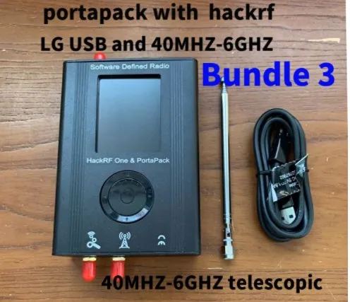 Последняя версия PORTAPACK+ HACKRF один 1 МГц до 6 ГГц SDR программное радио+ 0.5ppm TXCO - Цвет: BUNDLE 3