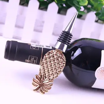 

Pineapple Red Wine Bottle Stopper Vacuum Sealed Reusable Plug Caps Wedding Decor