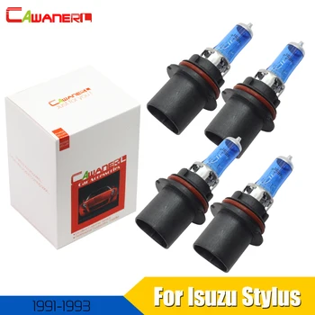 

Cawanerl 4 Pieces 100W 4300K Halogen Light 12V Car Styling Headlight High & Low Beam Warm White For Isuzu Stylus 1991 1992 1993