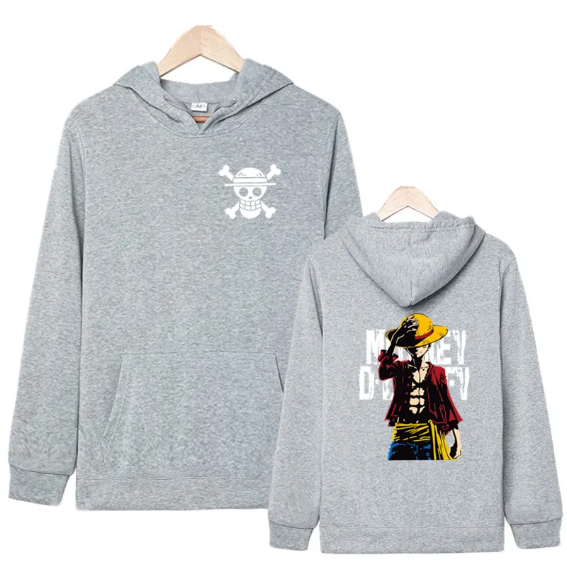 Hot Fashion 2019 Autumn winter New One Piece Luffy Men's Hoodies Sweatshirt High Quality Hoodies Men Hip Hop Moleton Masculino