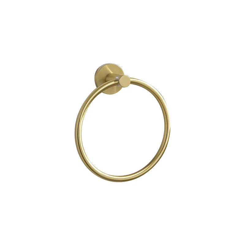 Towel ring Hongdec настенное крепление из нержавеющей стали матовый золотой набор оборудования для ванной комнаты - Цвет: Towel ring