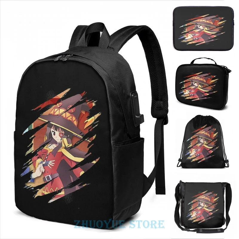 Рюкзак Megumin Kono Subarashii Sekai Ni Shukufuku для мужчин и женщин школьные ранцы дорожная сумка