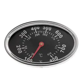 

800℉ Oval BBQ Pit Smoker Grill Thermometer Dial Temperature Gauge Replacement