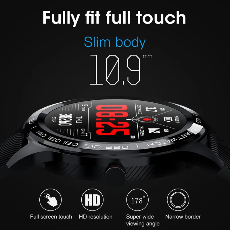 Smart Watch L9 Smart Watch Men Heart Rate Blood Pressure Monitor ECG Activity Fitness Tracker Waterproof Stopwatch Smartwatch