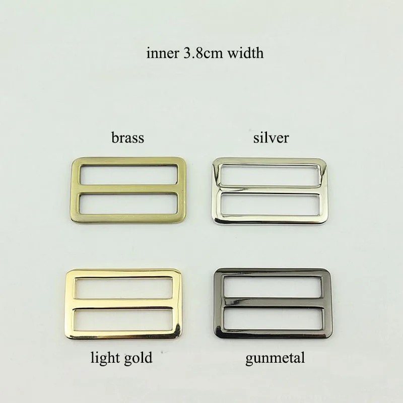

20Pcs Diecast 38mm Tri-Glide Slider 1 1/2 inch Adjust Metal Buckles for Backpack Web Strap DIY Bag Belt Leather Craft Accessory