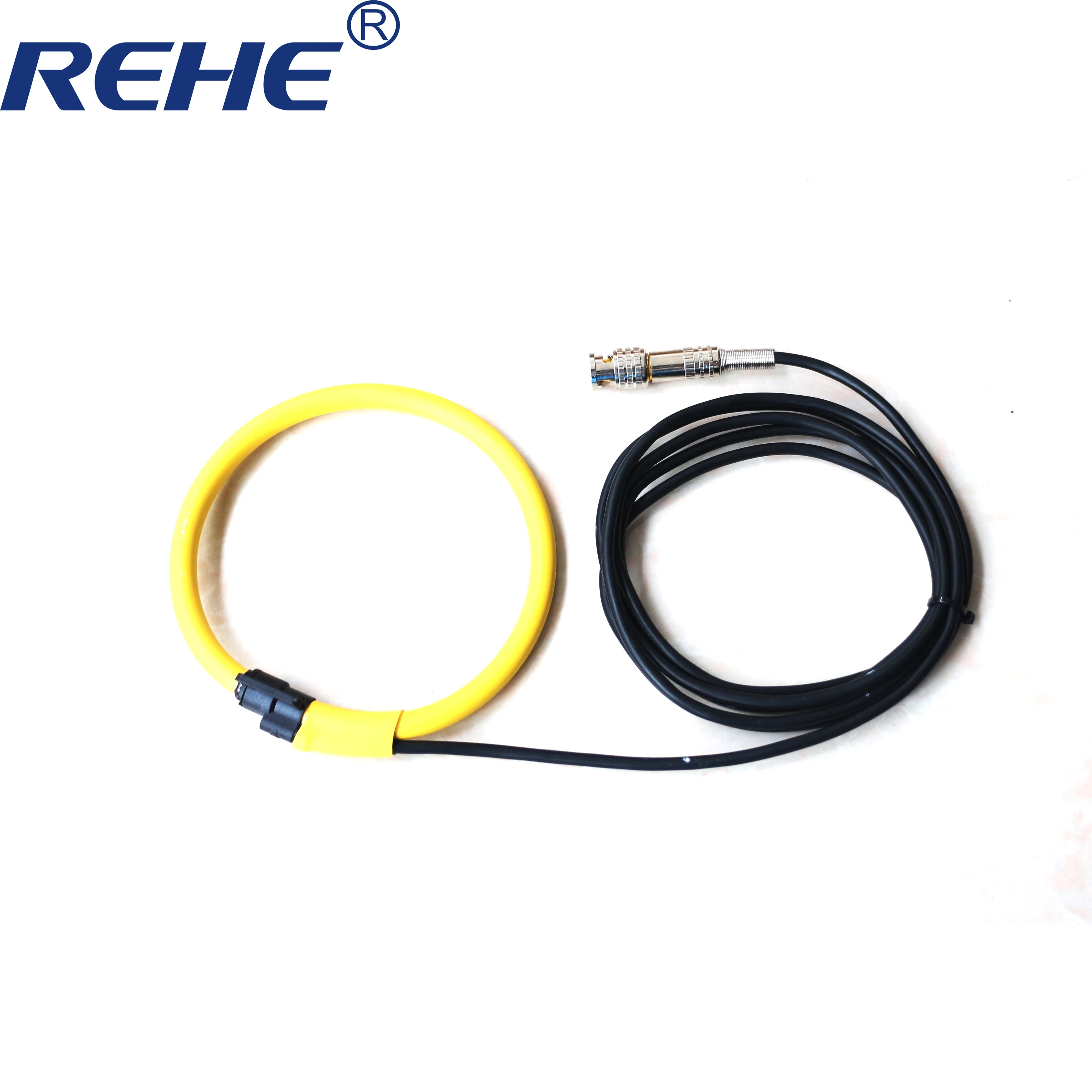 black yellow red Rocp CT flexible rogowski coil FRC-350 input 1-2000A rogowski sensor with BNC Connector