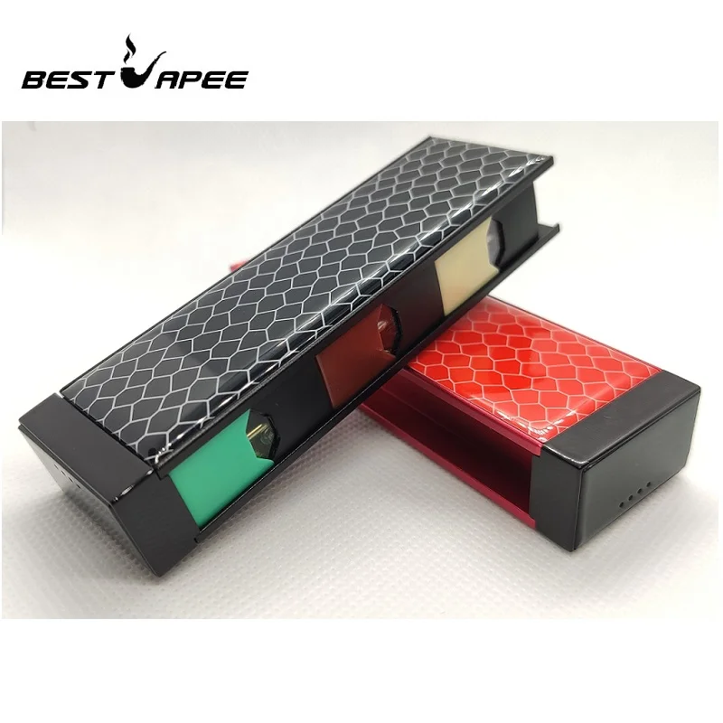 Универсальный совместимый для JUUL Зарядка для электронной сигареты fit Vape ручка комплект JUUL00 мобильная зарядка стручки футляр для хранения 1100 мАч