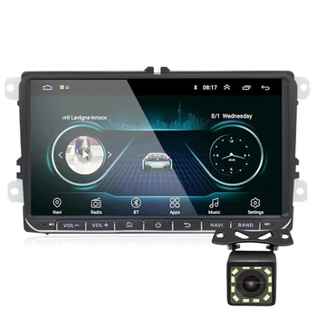 

9" Android 8.0 Car radio GPS Navigation for VW Skoda Octavia golf 5 6 touran passat B6 jetta polo tiguan RDS