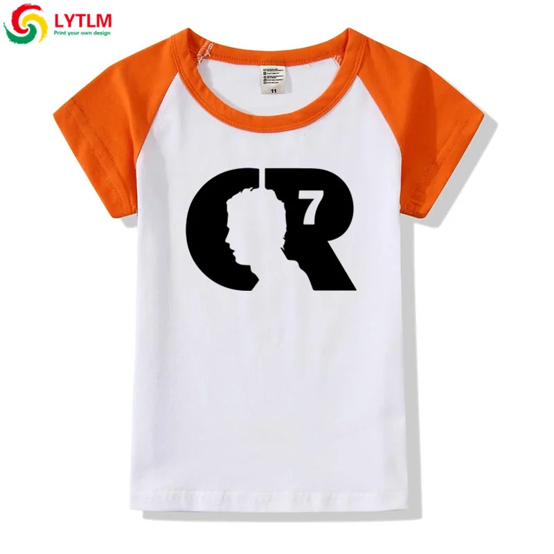 LYTLM Cristiano Ronaldo/футболки для мальчиков-подростков детские топы для девочек, Camiseta, рубашки для девочек детская футболка для девочек, детская одежда