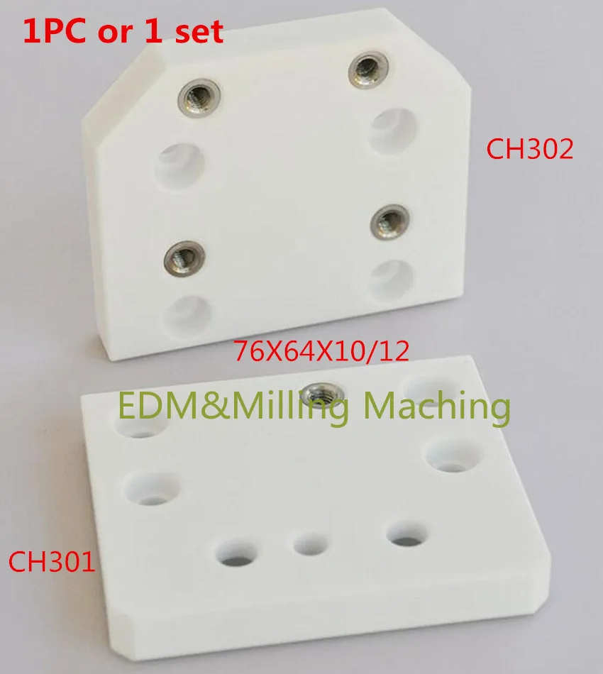 

Wire EDM Machine CH301 CH302 76*64*10/12mm up down Isolator Plate Ceramic For CNC Chmer Machine CW/HW Service