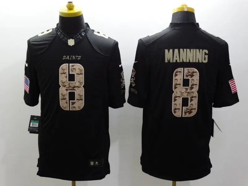 COLOR AS PHOTO SHOWN Стилизованный Орлеан Кенни Ваккаро Drew Brees Brandin Cooks белый черный зеленый Салют Джерси - Цвет: COLOR AS PHOTO SHOWN