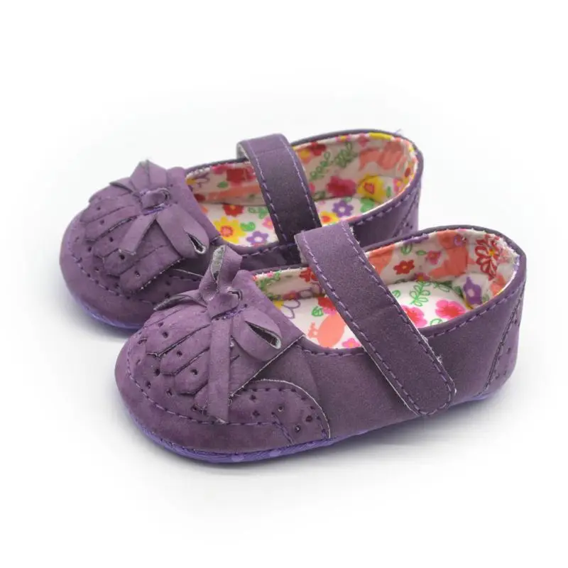 

2020 Tassel bow princess shoes Baby Girl Shoes Non-slip baby shoes Footwear Crib Shoes first waking