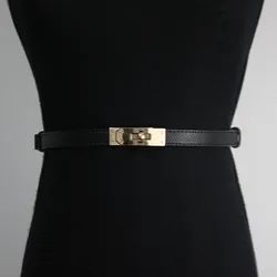 Pu Leather Thin Belts Luxury Design Classic Retro adjustable Belt Beltversatile Decorative Women Jeans Dress Waistband