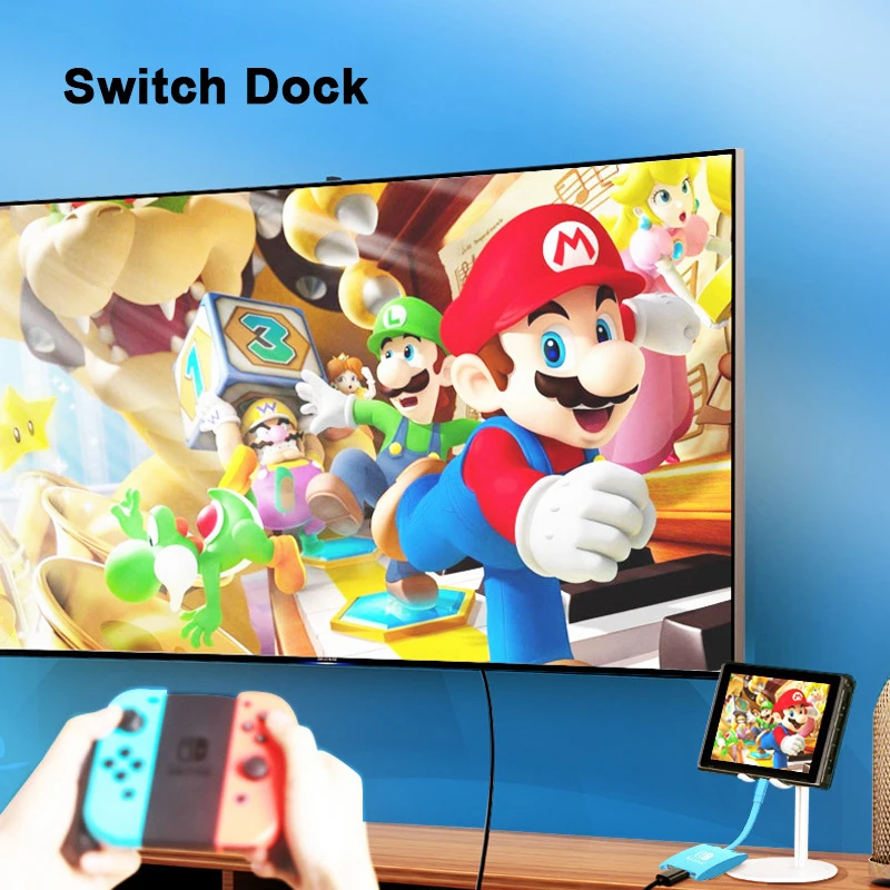 Switch Dock TV Dock for Nintendo Switch Accessories Docking Station USB Type C HUB to 4K HDMI USB 3.0 PD for Macbook Air M1 Pro