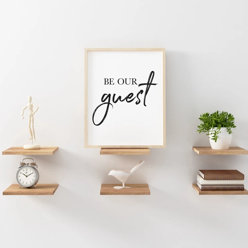 Be-Our-Guest-Stay-Awhile-Quotes-Canvas-Posters-and-Prints-Guest-Room-Decor-Inspirational-Art-Painting