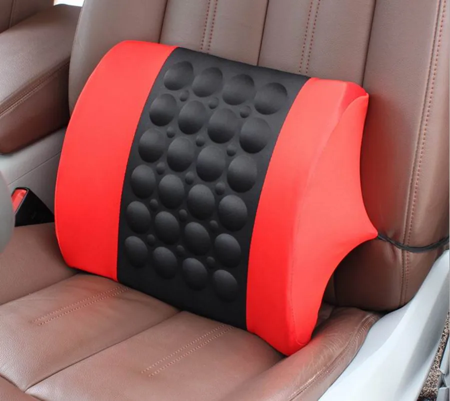 

Electric Vibration Car Massager Waist Pillow Back Lumbar Supporting Pillow Cushion Seat Essential Accessories