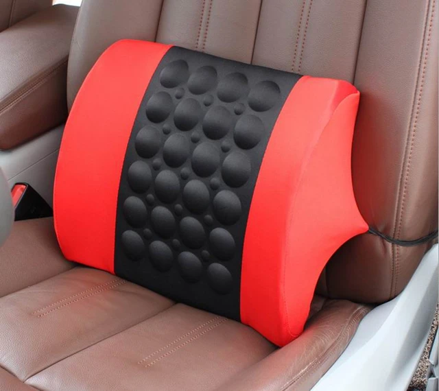 Electric Vibration Car Massager Lumbar Pillow Back Lumbar Pillow Cushion  Seat