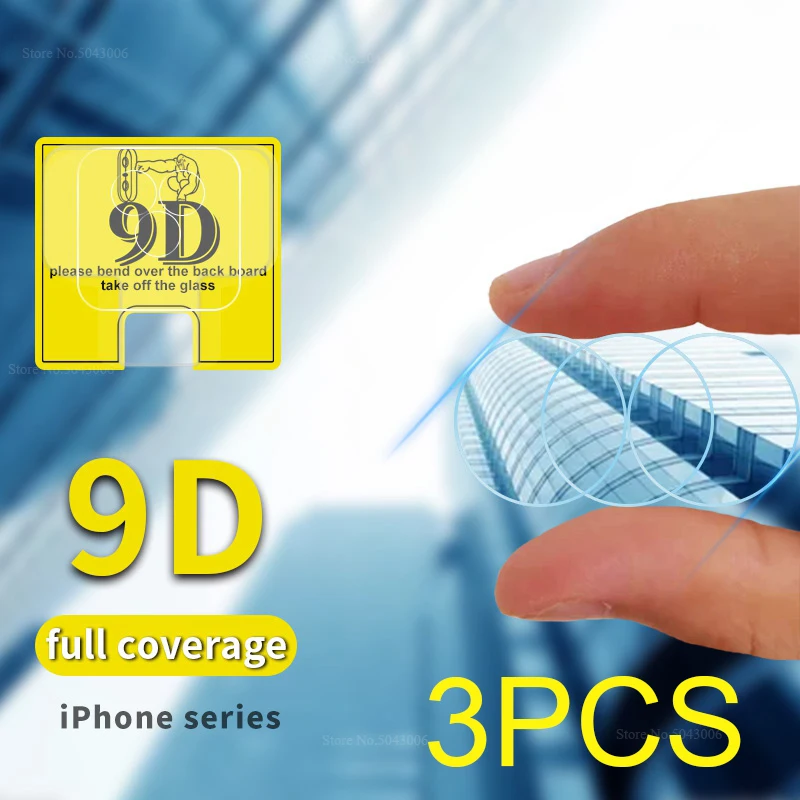 3PCS 9D Camera Lens Film For iPhone 11 Pro Max XR X XS Screen Protector 7 8 Plus Soft Tempered Glass | Мобильные телефоны и