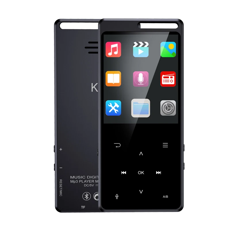 Портативный музыкальный плеер MP4 Bluetooth 2 4 APTX экран 5 0 дюйма 8 ГБ TF FM электронная
