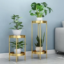 Стеллаж, светильник для полки, экстравагантный балкон, гостиная, для помещений, флорист, двухэтажный зеленый Луо, хлорофитум, для заземления, цветочный горшок, рама