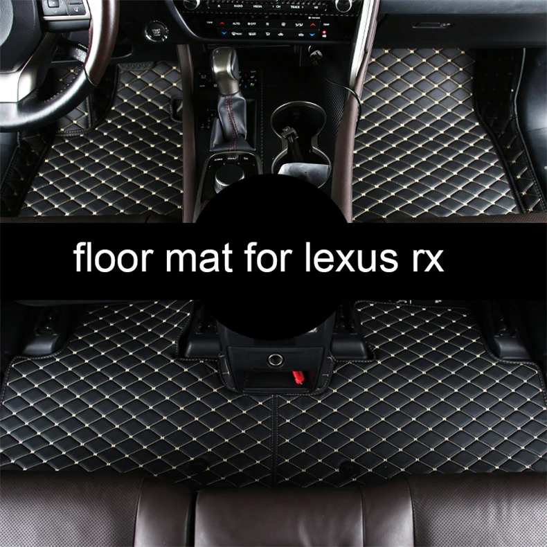 Волокна кожаные автомобильные коврики для lexus rx rx330 rx400h rx350 rx200t rx300 rx450h 2003- rx430 ковров