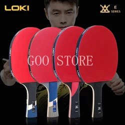 LOKI E Series High Sticky Table Tennis Racket Carbon Blade PingPong Bat Competition Ping Pong Paddle for Fast Attack and Arc
