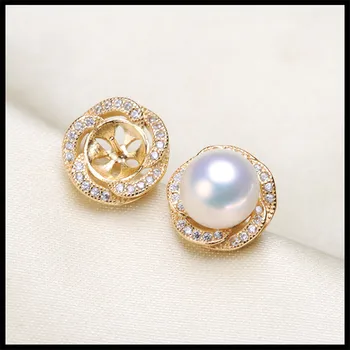 

Unique Design Hot Pearl Earrings Mountings, Drop Earrings Findings Settings Jewelry Parts Fittings Drop Earrings Accessories