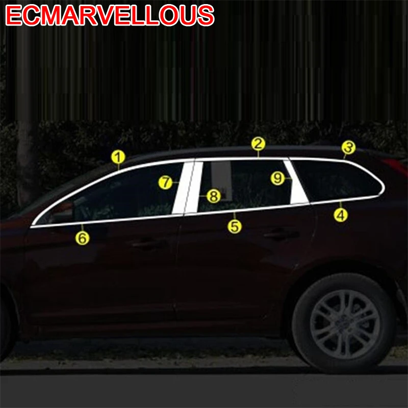 

Decoration Exterior Sticker Car Accessories Window Control Panel 2009 2010 2011 2012 2013 2014 2015 2016 2017 FOR Volvo XC60