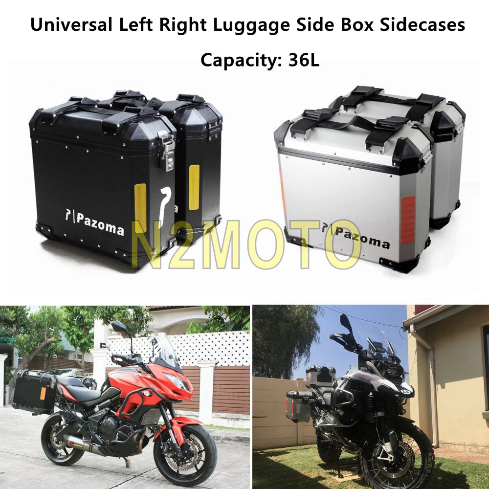 Багажная коробка для мотоцикла 36Л чехол хранения Боковая Сумка груза BMW R1200 GS